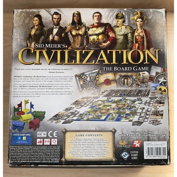 Sid Meier's Civilization: The Board Game 2010 Fantasy Flight Games GC Read Desc. - Picture 9 of 9